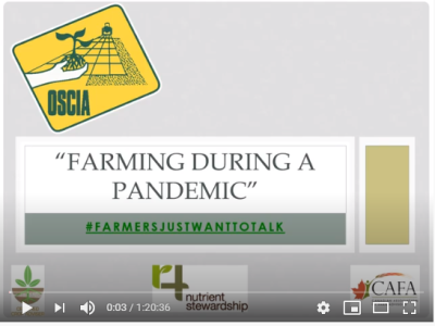 Now up: Recorded session from our “Farming During a Pandemic” @ontariosoilcrop https://www.youtube.com/watch?v=DdexVDNXNhw&feature=youtu.be